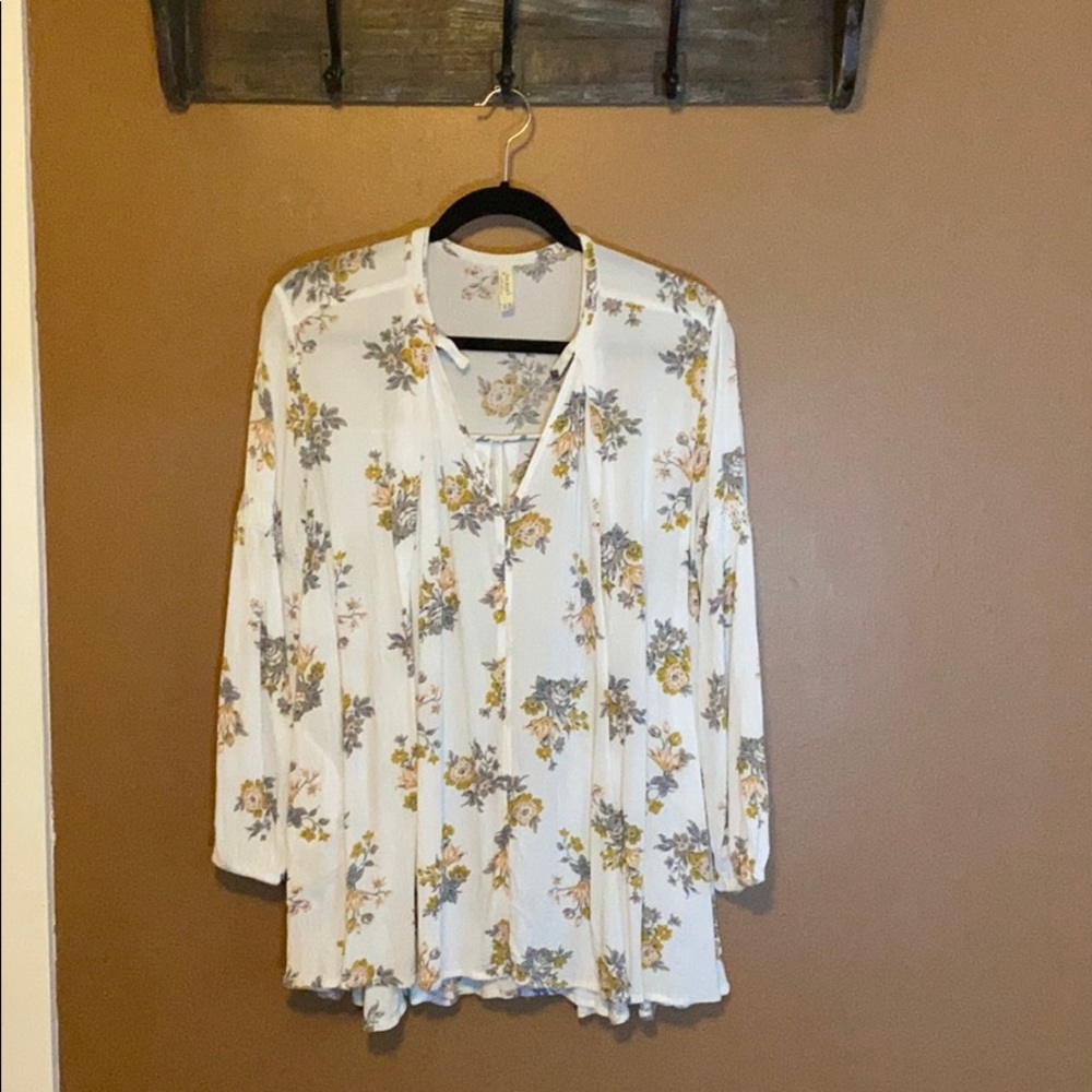 Free People Floral Top